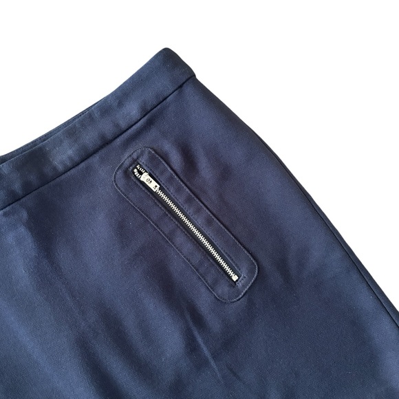 Gap Navy Heavy Knit Skirt with Front Zippers 10 - Picture 2 of 8